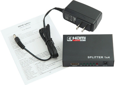 

KARP 4 Port Switch Amplify V1.4 1080P 3D Video Audio STB HDTV HDCP PS3 DVD - with 3D support Media Streaming Device(Black)