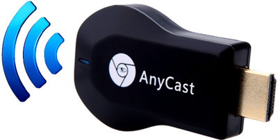 Hewitt Any cast Media Streaming from Phone & Tablets to TV Media Streaming Device(Black)