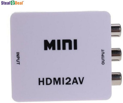 

Stealodeal AV to HDMI Converter Mini Media Streaming Device(White)