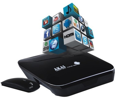 

Akai Smart Box - Full HD 1080p Media Streaming Device(Black)