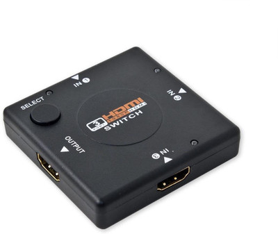PagKis Port Hdmi Switch 3-In And 1-Out - 1080px Media Streaming Device(Black) available at flipkart for Rs.399