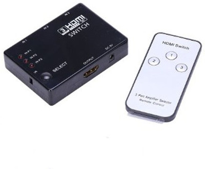 Divinext 3 port HDMI Switch& Remote Media Streaming Device(Black) available at flipkart for Rs.699