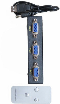 

Dasam VGA 2 Port Switch with Remove Media Streaming Device(Black)