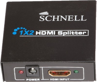 Schnell HDMI Splitter 1x2 Media Streaming Device(Black)