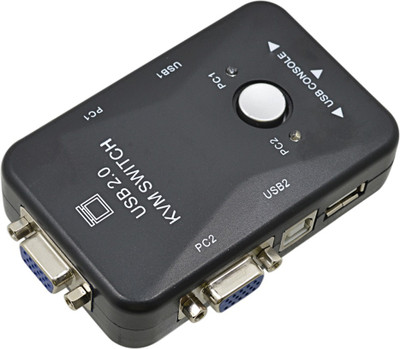 

Iconnect-World USB 2.0 KVM 2 PORT Switch Media Streaming Device(Black)