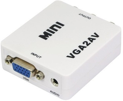 

Smart Tech Mini VGA To AV Converter Media Streaming Device(White)