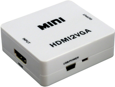 

Microware Mini HDMI to VGa Converter Media Streaming Device(White)