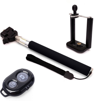 

Wonder World Bluetooth Selfie Stick(Multicolor, Remote Included)