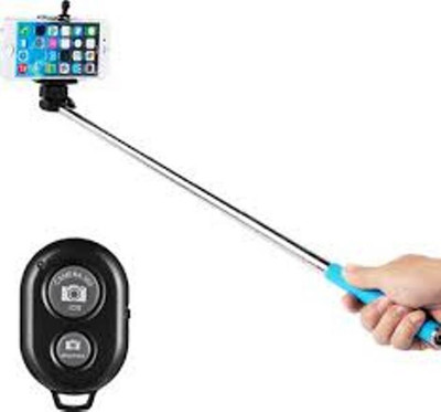 

JSS Exports Bluetooth Selfie Stick(Silver, Remote Included)