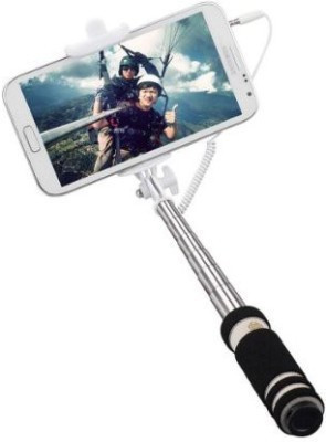

BrainBuzz Cable Selfie Stick(Black)