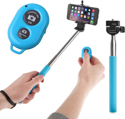 

Voltaa Bluetooth Selfie Stick(Multicolor, Remote Included)
