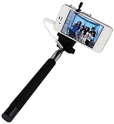 

iCare Cable Selfie Stick(Black, Remote Included)