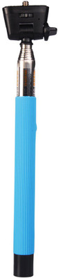 

Rissachi Cable, Bluetooth Selfie Stick(Blue, Silver)