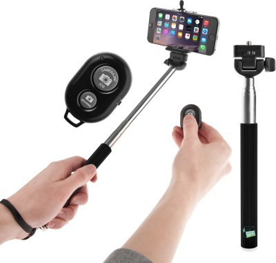 

Shams Impex Bluetooth Selfie Stick(Multicolor, Remote Included)