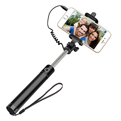 

99Gems Cable Selfie Stick(Black)