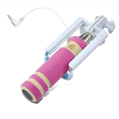 

Uflux Cable Selfie Stick(Pink, Remote Included)