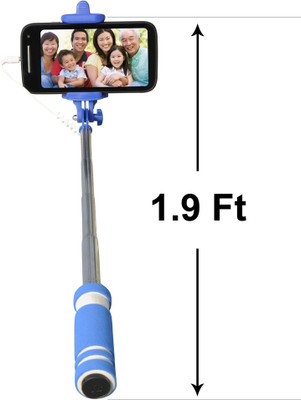 

Fellkon Cable Selfie Stick(Blue)