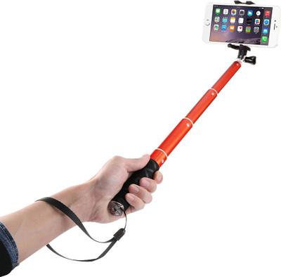 

Voltaa Bluetooth Selfie Stick(Orange, Remote Included)