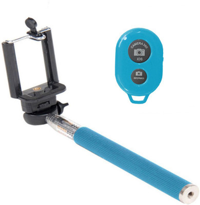 

Novo Style Bluetooth Selfie Stick(Blue, Remote Included)