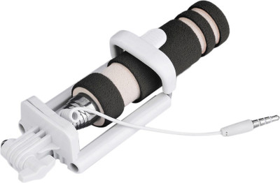 

Fellkon Cable Selfie Stick(Black, Remote Included)