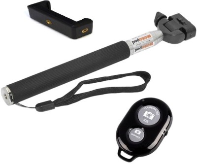 

Microvelox Bluetooth Selfie Stick(Multicolor, Remote Included)