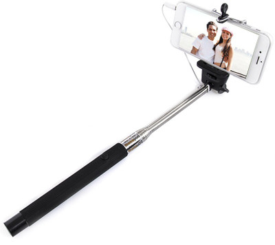 Deemark Cable Selfie Stick(Black)