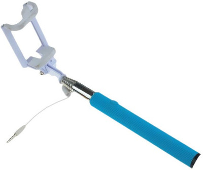 

Flipfort Shopping Mall Cable Selfie Stick(Blue)