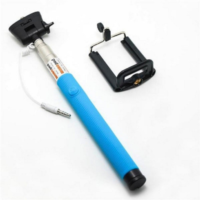 BT Cable Selfie Stick(Blue)