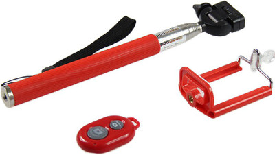

Novo Style Bluetooth Selfie Stick(Red, Remote Included)