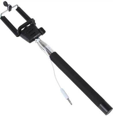 

KG Collection Cable Selfie Stick(Black, Silver)