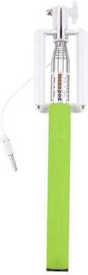 Flipfort Shopping Mall Cable Selfie Stick(Green) Flipkart
