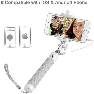 

Ginni Marketing Cable Selfie Stick(Grey)