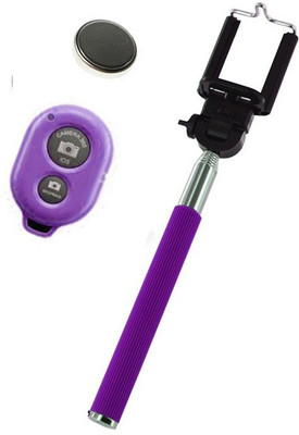 

Novo Style Bluetooth Selfie Stick(Purple, Remote Included)