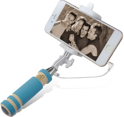 WCC Cable Selfie Stick(Blue)