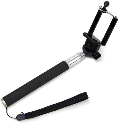 

Smile Bluetooth Selfie Stick(Black, Remote Included)