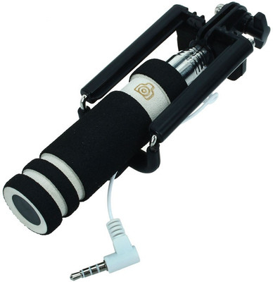

Fellkon Cable Selfie Stick(Black, Remote Included)