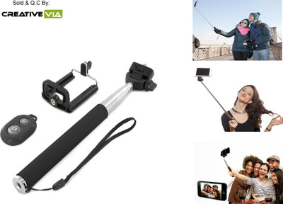 

Creative Via Bluetooth Selfie Stick(Black, Remote Included)