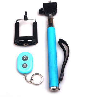 

Rahul Enterprises Bluetooth Selfie Stick(Blue, Remote Included)