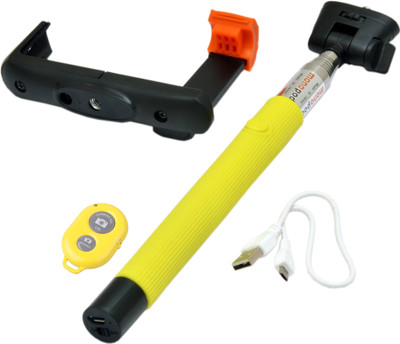 

Everbest Bluetooth Selfie Stick(Yellow, Remote Included)