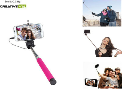 

Creative Via Cable Selfie Stick(Pink)