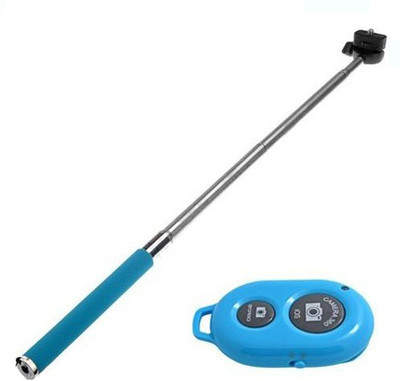 

Maxum Bluetooth Selfie Stick(Blue, Remote Included)