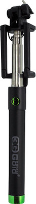 

3G Gold Royal Cable Selfie Stick(Black)