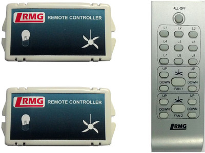 

RMG Combo Pack - 6 Light And 2 Fan Remote Controller With 10 Speed Regulator Wired Sensor Security System