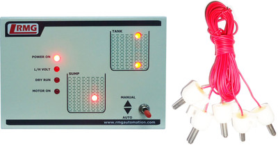 

Rmg Fully Automatic Water Level Controller for Motor Pump Operated by Starter above 1.5 HP - Tank & Sump Wired Sensor Security System