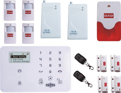 

D3D D9 4PIR MOTION SESOR 4DOOR SENSOR_2VIBRATION Wireless Sensor Security System