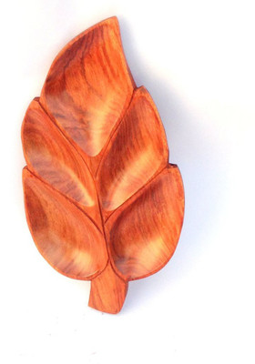 

Xeekart Wooden Leaf Tray Bowl Tray Serving Set(Pack of 1)