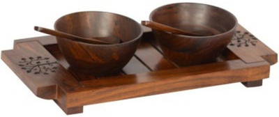 

Onlineshoppee Bowl Spoon Tray Serving Set(Pack of 5)