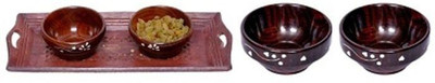 

Onlineshoppee 4 Bowl 1 tray Bowl Tray Serving Set(Pack of 5)