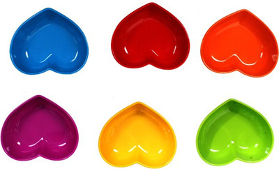 

Purpledip Microwave safe Plastic Plate Bowl Serving Set(Pack of 6)