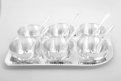 Ojas Tray, Spoon, Bowl Serving Set(Pack of 13)